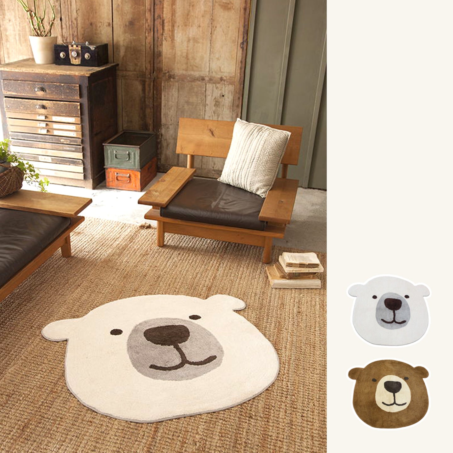 Bear Head Rug